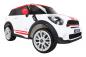 Preview: Kinder Elektroauto Mini Cooper Paceman Lizenziert 2x45 Watt Motor Weiß - Elektro Auto Elektroauto Kinderauto